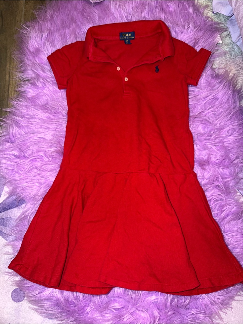 Polo by Ralph Lauren Red Polo Dress for Kids